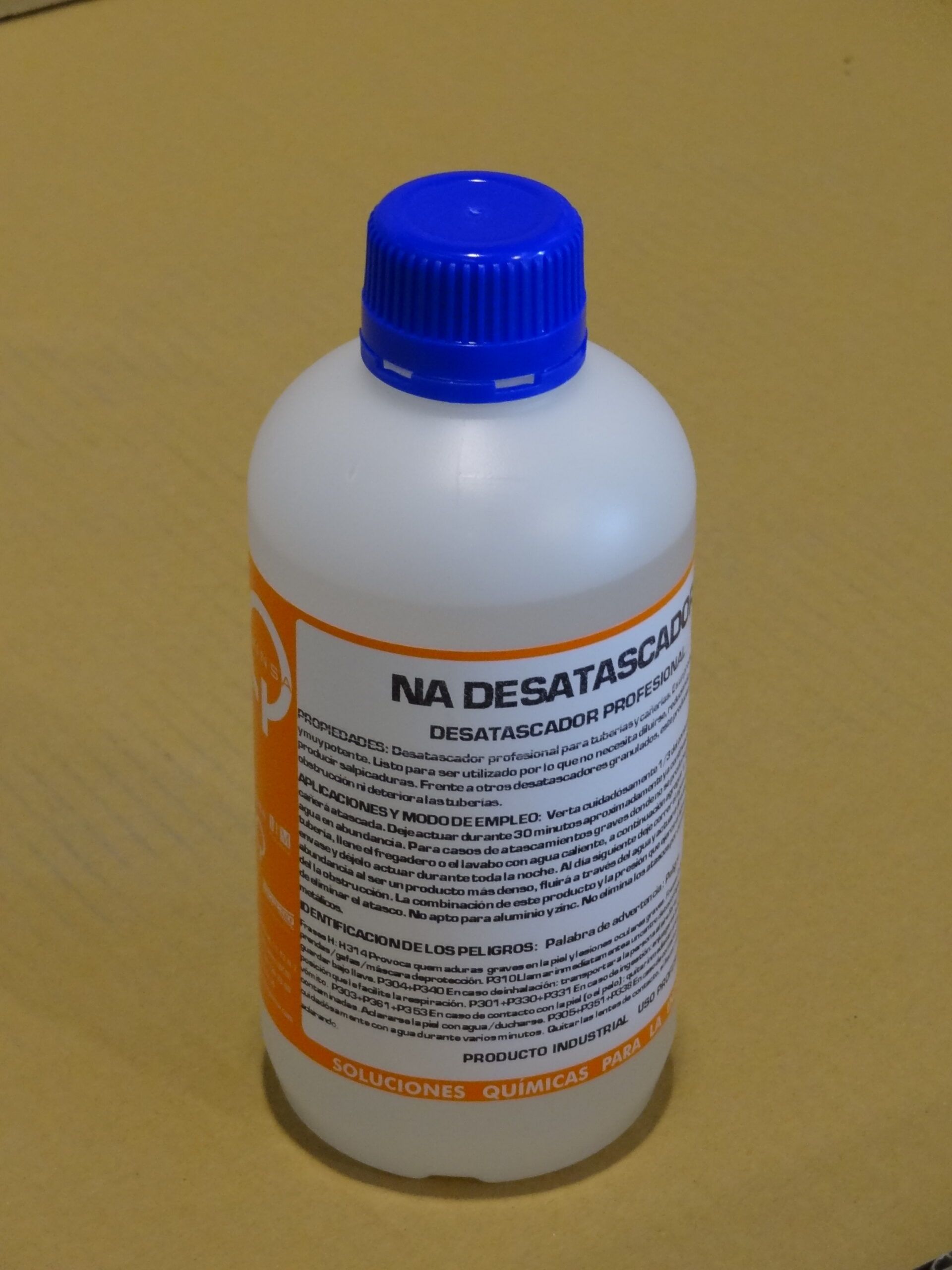 Desatascador profesional ácido sulfúrico Dipistol 500 Ml